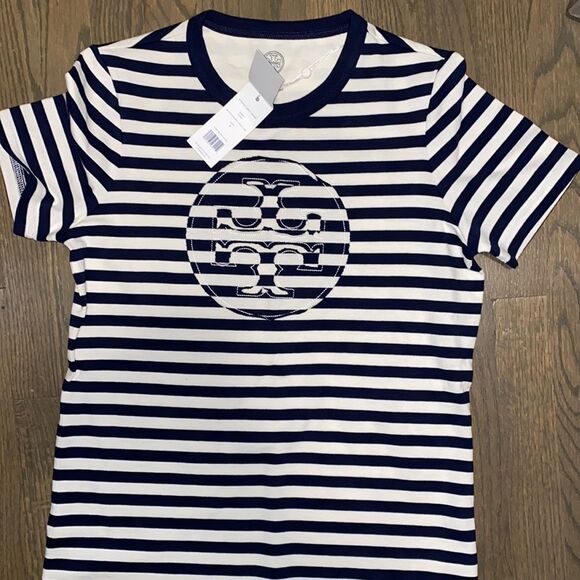 🎈SALE 🎈 Tory Burch Cotton t-shirt with Logo - Picture 6 of 12